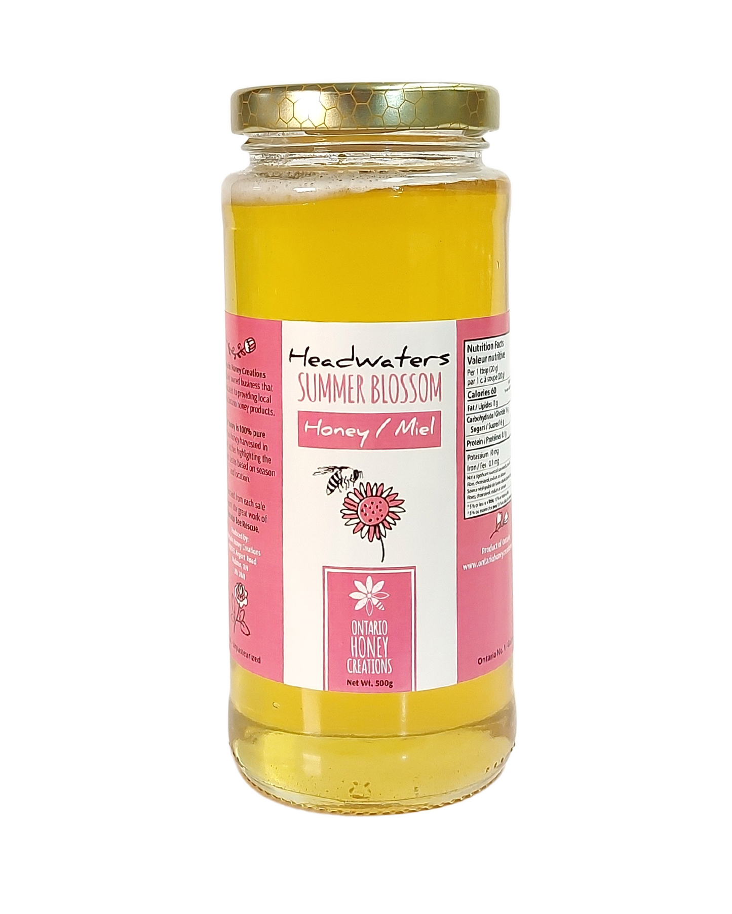 Headwaters Summer Blossom Honey 500g