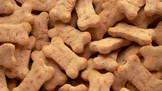 Dog treats made with honey and banana