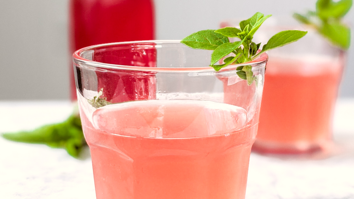 Honey Rhubarb Shrub