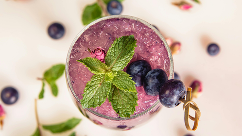 Sparkling Blueberry Lemonade