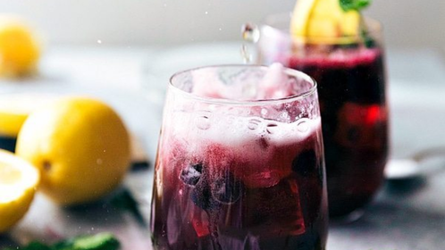 Sparkling Blueberry Lemonade
