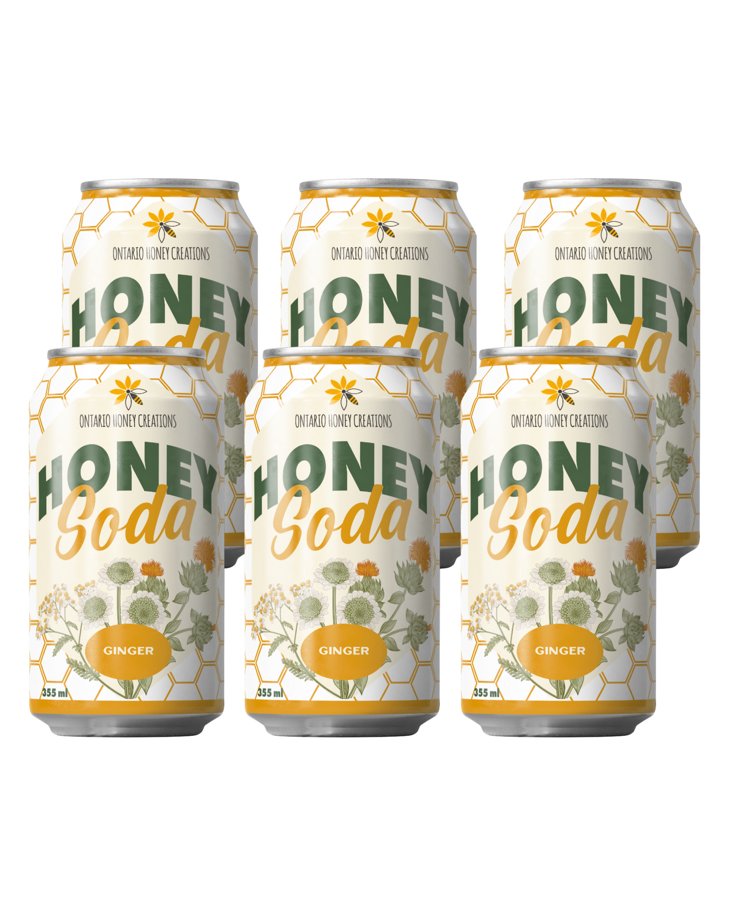 Ginger Honey Soda 6 Pack
