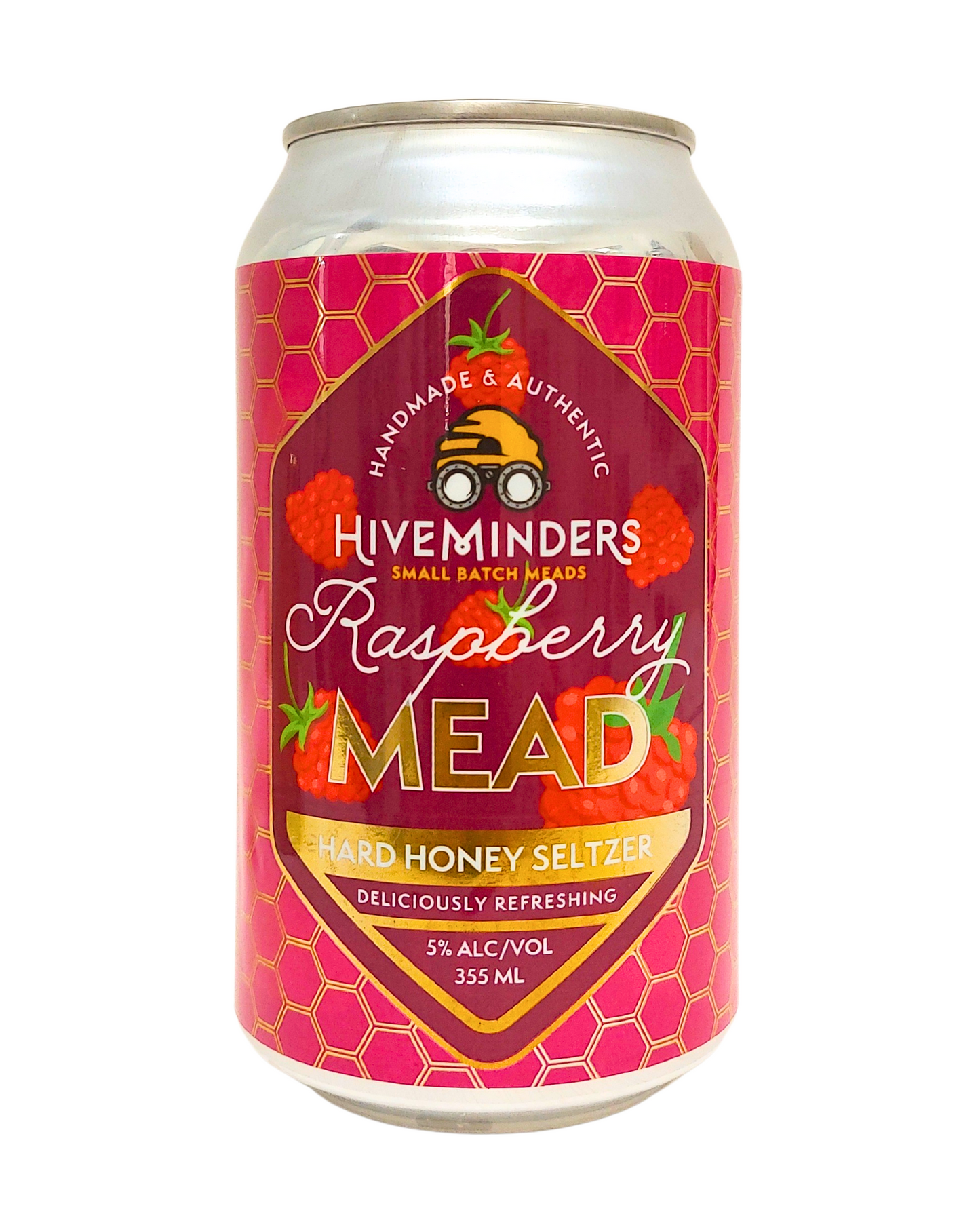Raspberry Hard Honey Seltzers