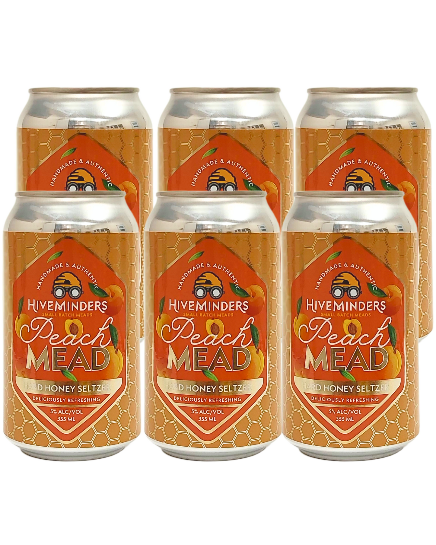 Peach Hard Honey Seltzer 6-Pack