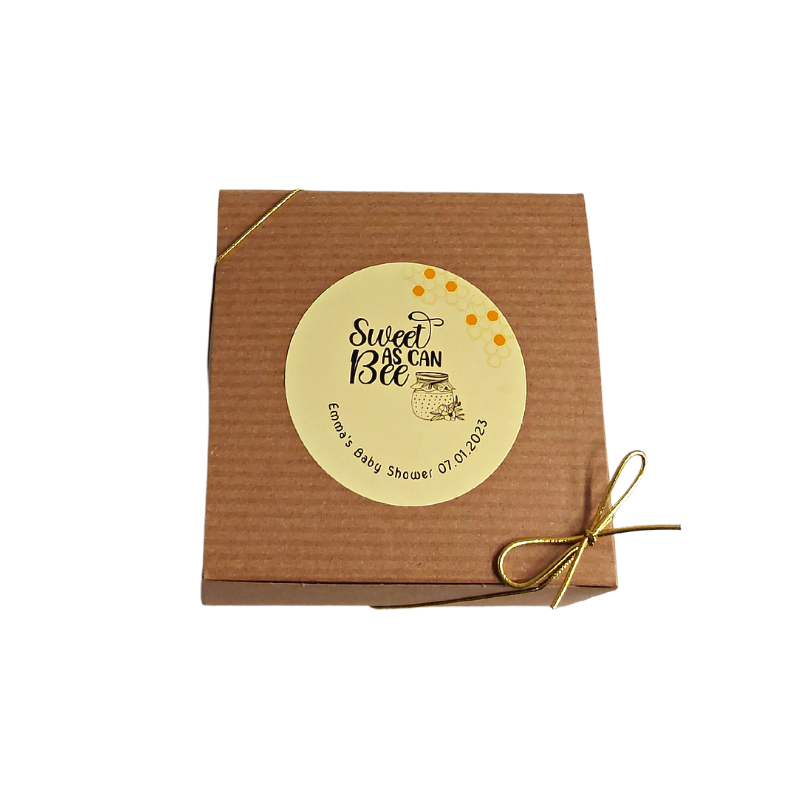 Lid of Honey Favour Gift Box