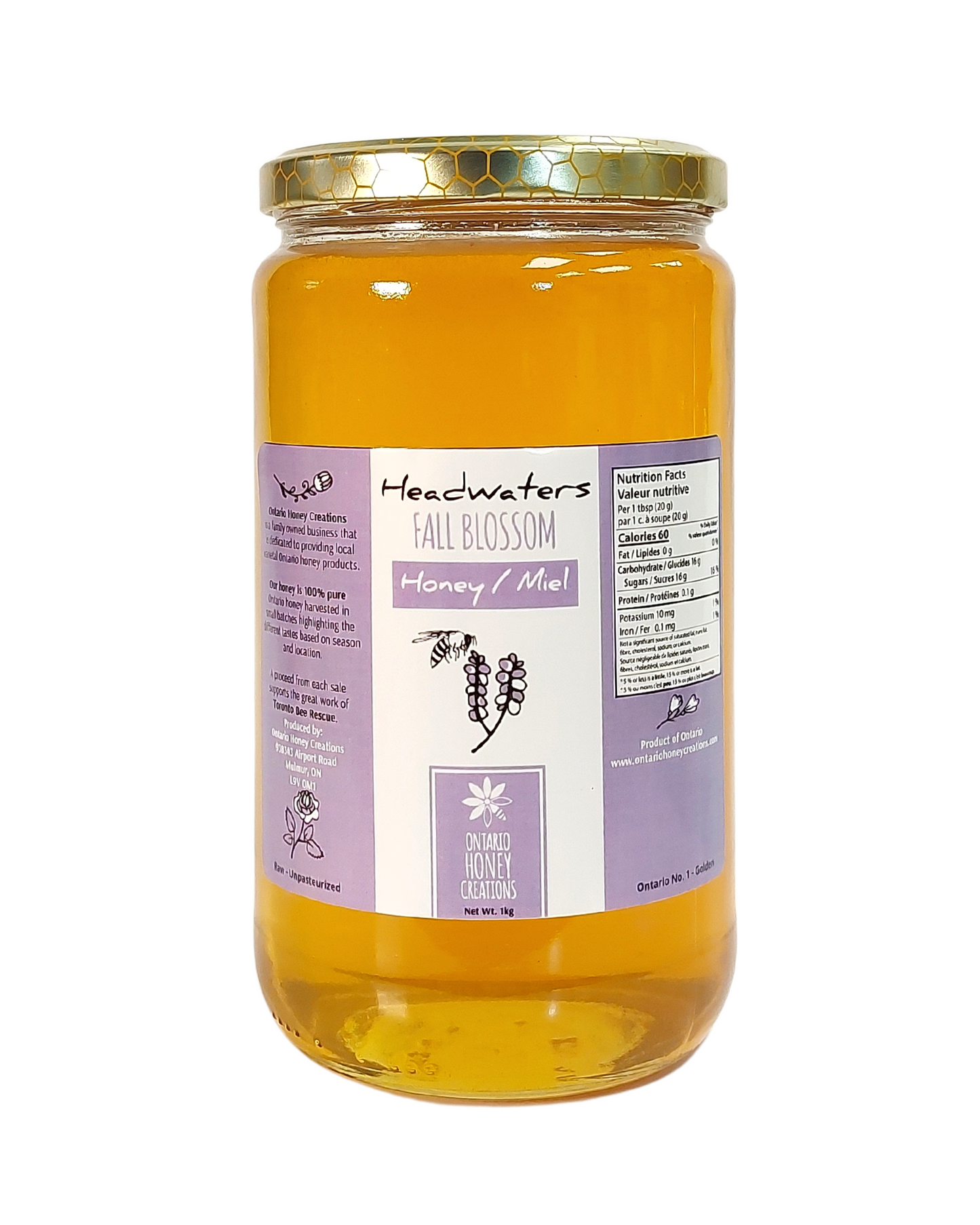 Headwaters Fall Blossom Honey 1kg